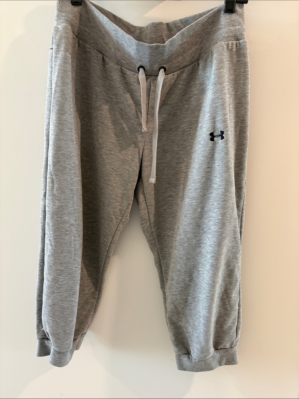 Under Armour Grey Drawstring Fleece Joggers for Kids